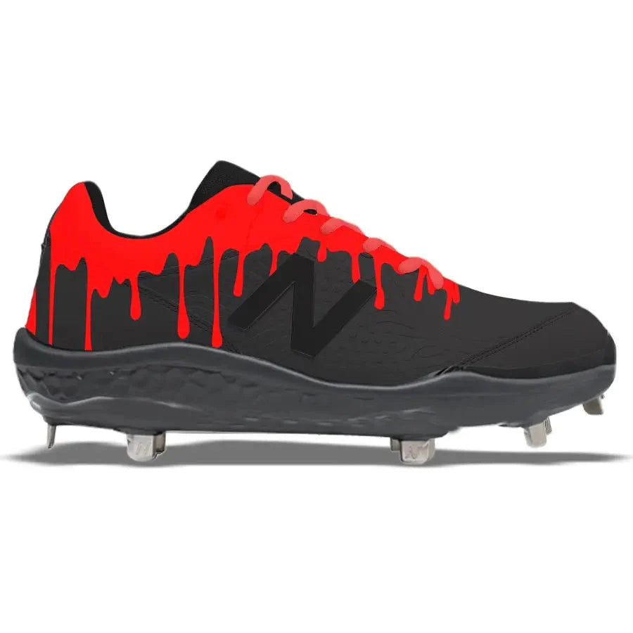 "Red Drip" New Balance 3000v5 Cleats