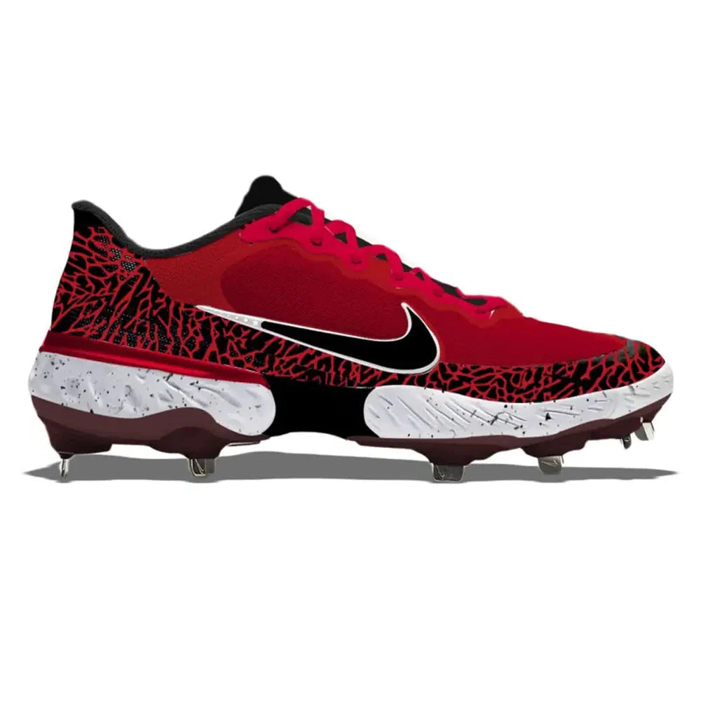 "Red Elephant" Nike Alpha Huarache Elite 3 Low Cleats