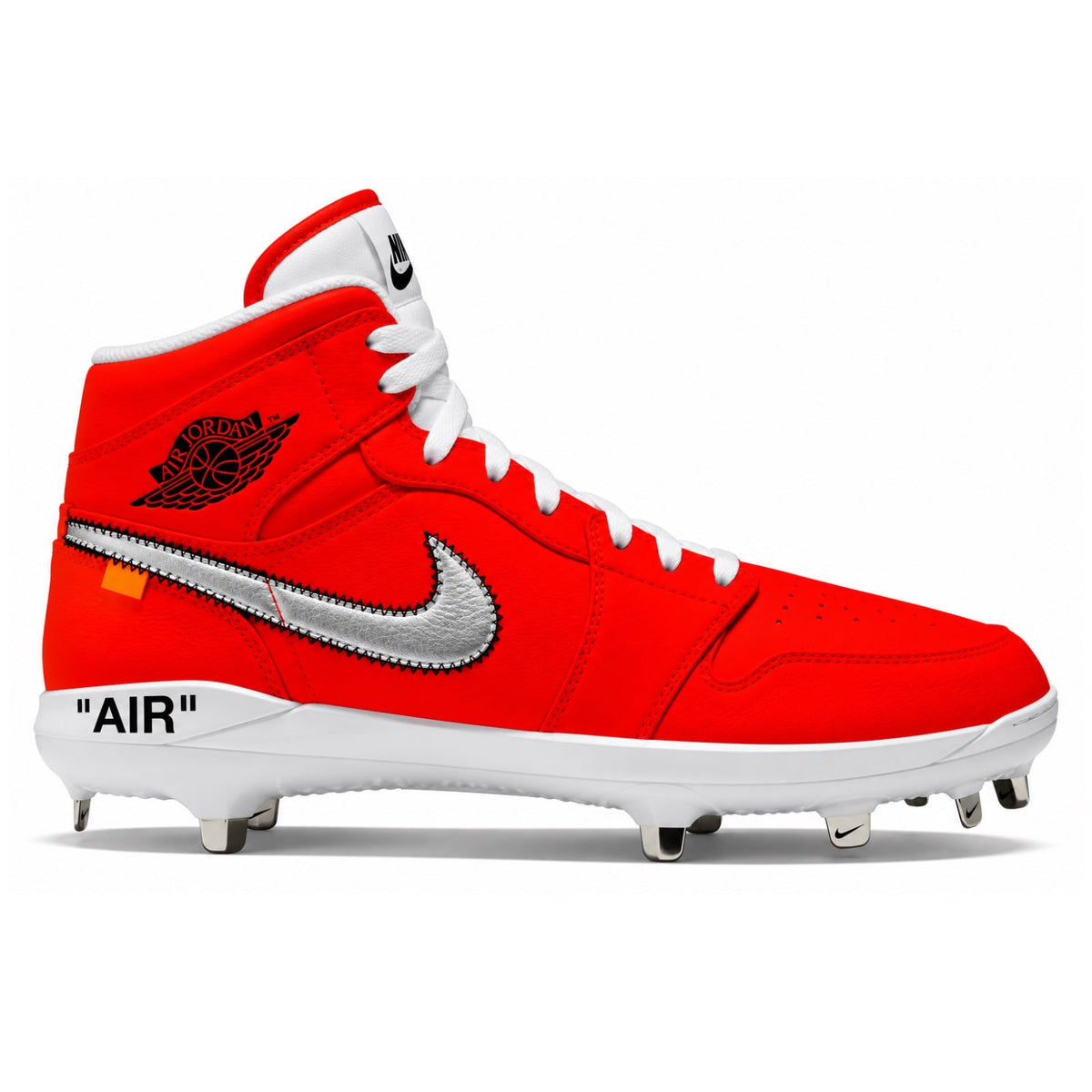 "Red Force OW" Jordan 1 Retro Cleats
