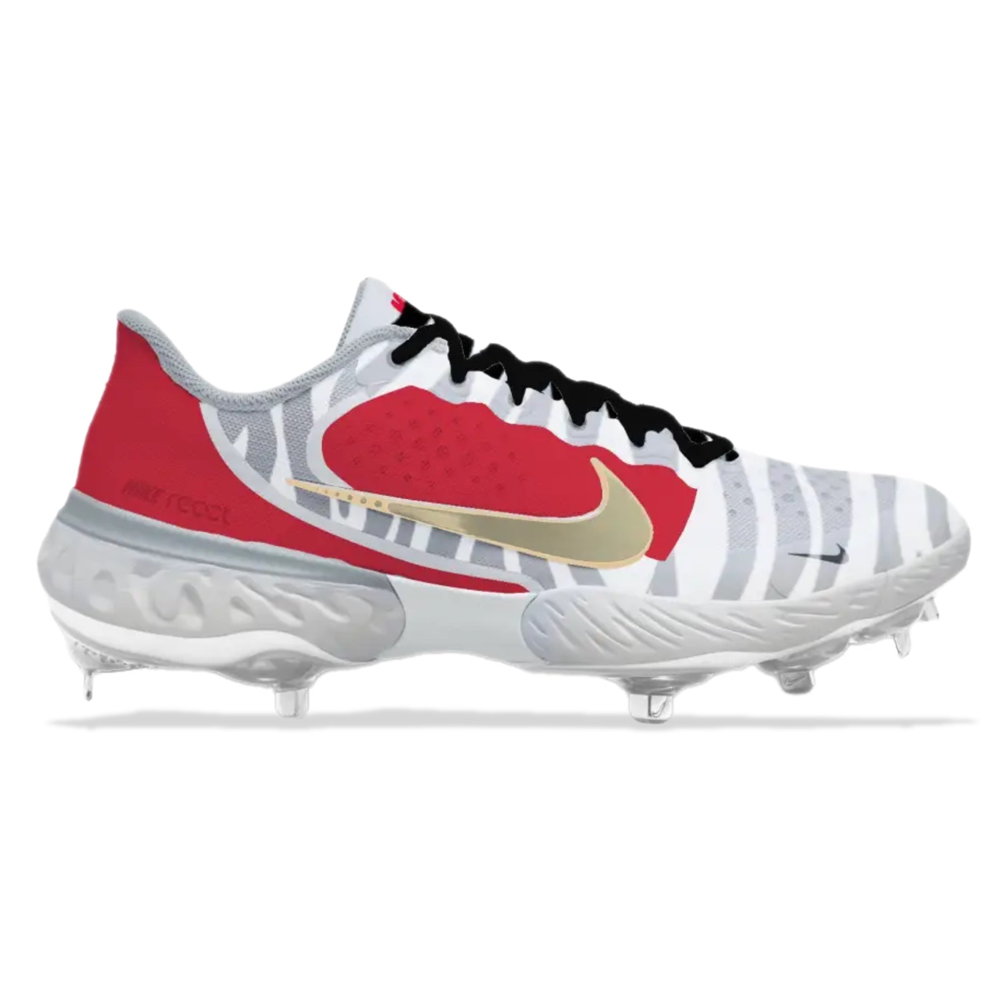 "Red Orbit" Nike Alpha Huarache Elite 3 Low Cleats
