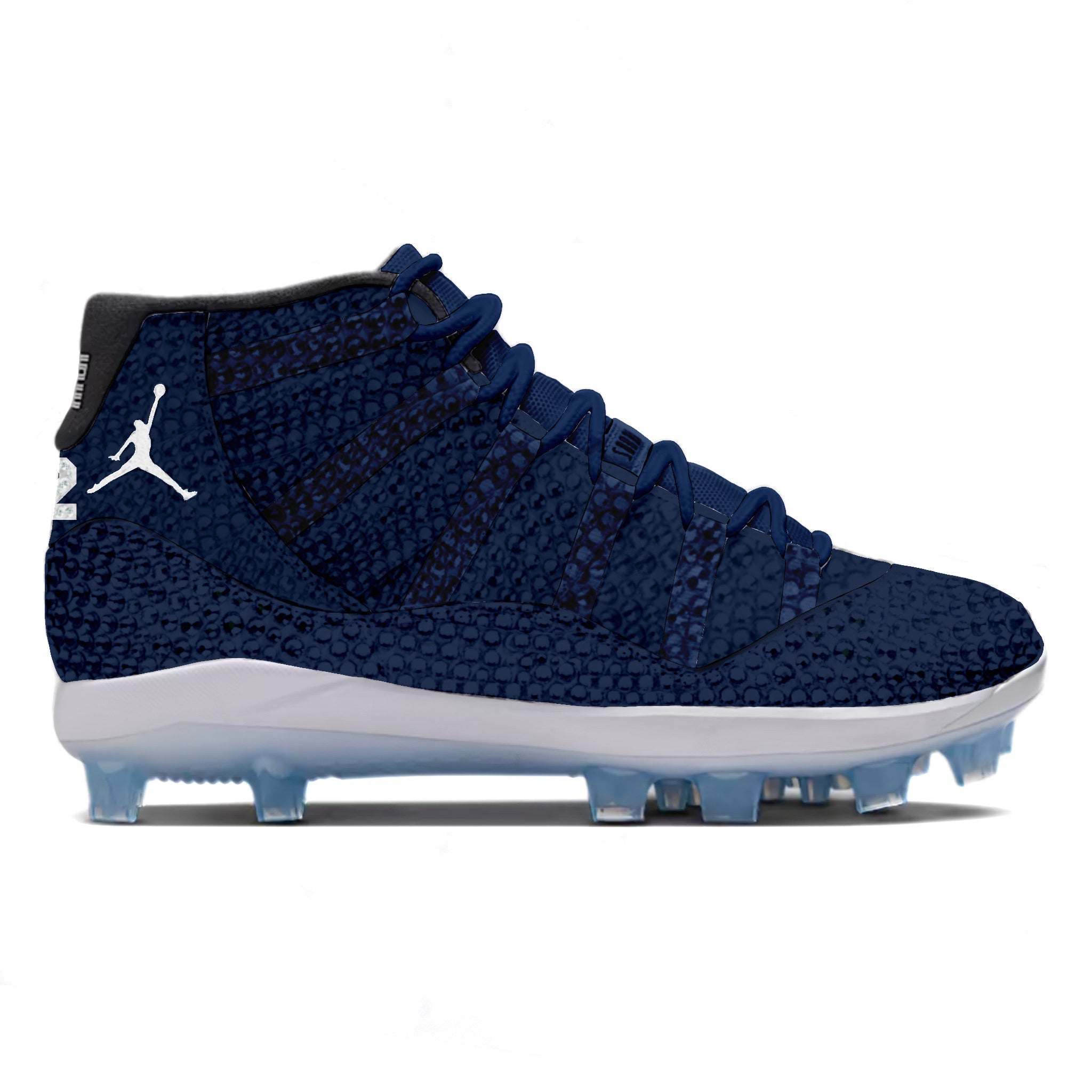 "Respect Crystals" Jordan 11 Retro MCS Baseball Cleats