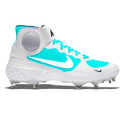 "Retro Teal & White" Nike Alpha Huarache Elite 3 Mid Cleats