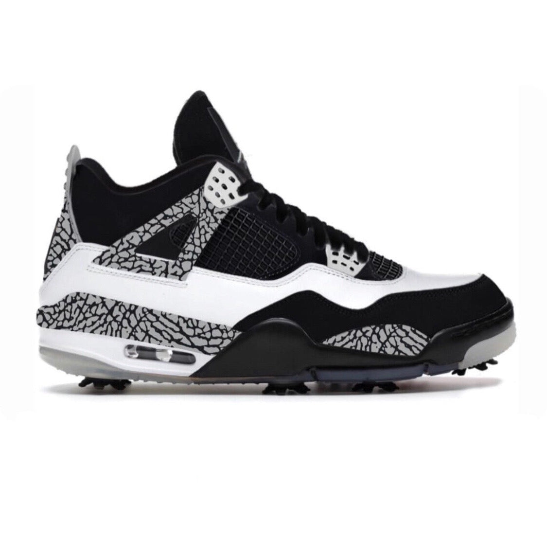"Reverse Cement" Jordan 4 Retro Golf Shoes