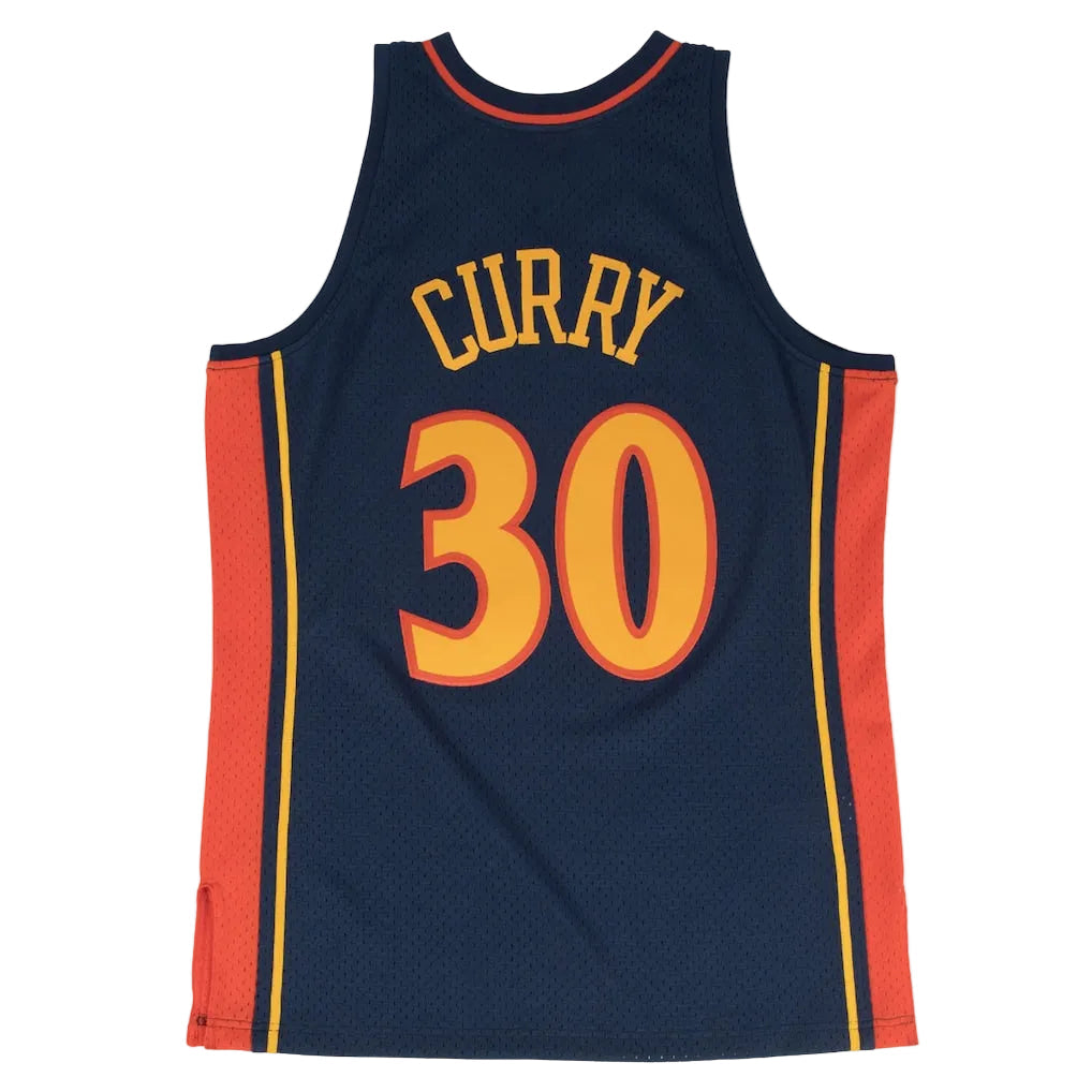 Golden State Warriors Steph Curry Mitchell & Ness Swingman Jersey - Navy