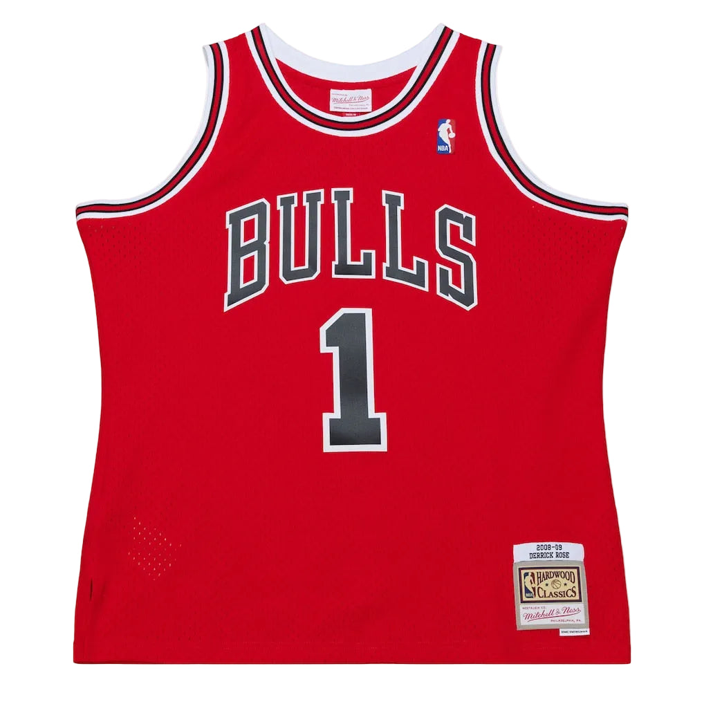 Chicago Bulls Derrick Rose Mitchell & Ness Swingman Jersey Red