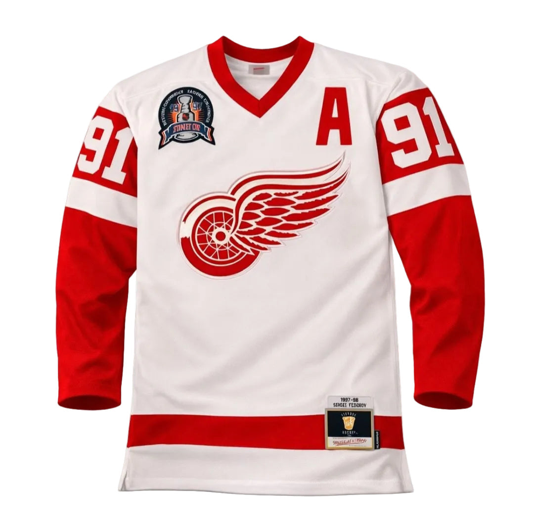 Detroit Red Wings Sergie Fedorov 1996 Mitchell & Ness Jersey