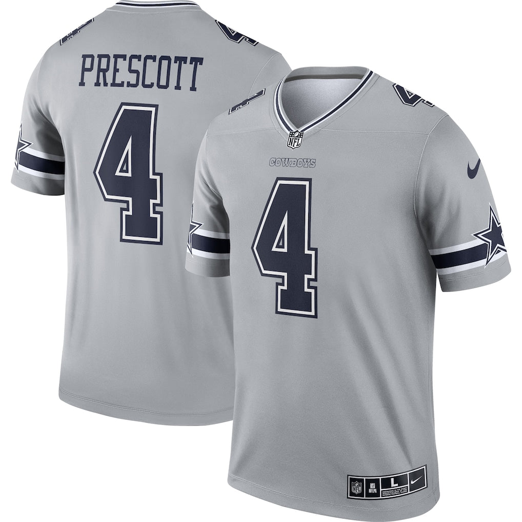 Dallas Cowboys Dak Prescott Nike Jersey -grey