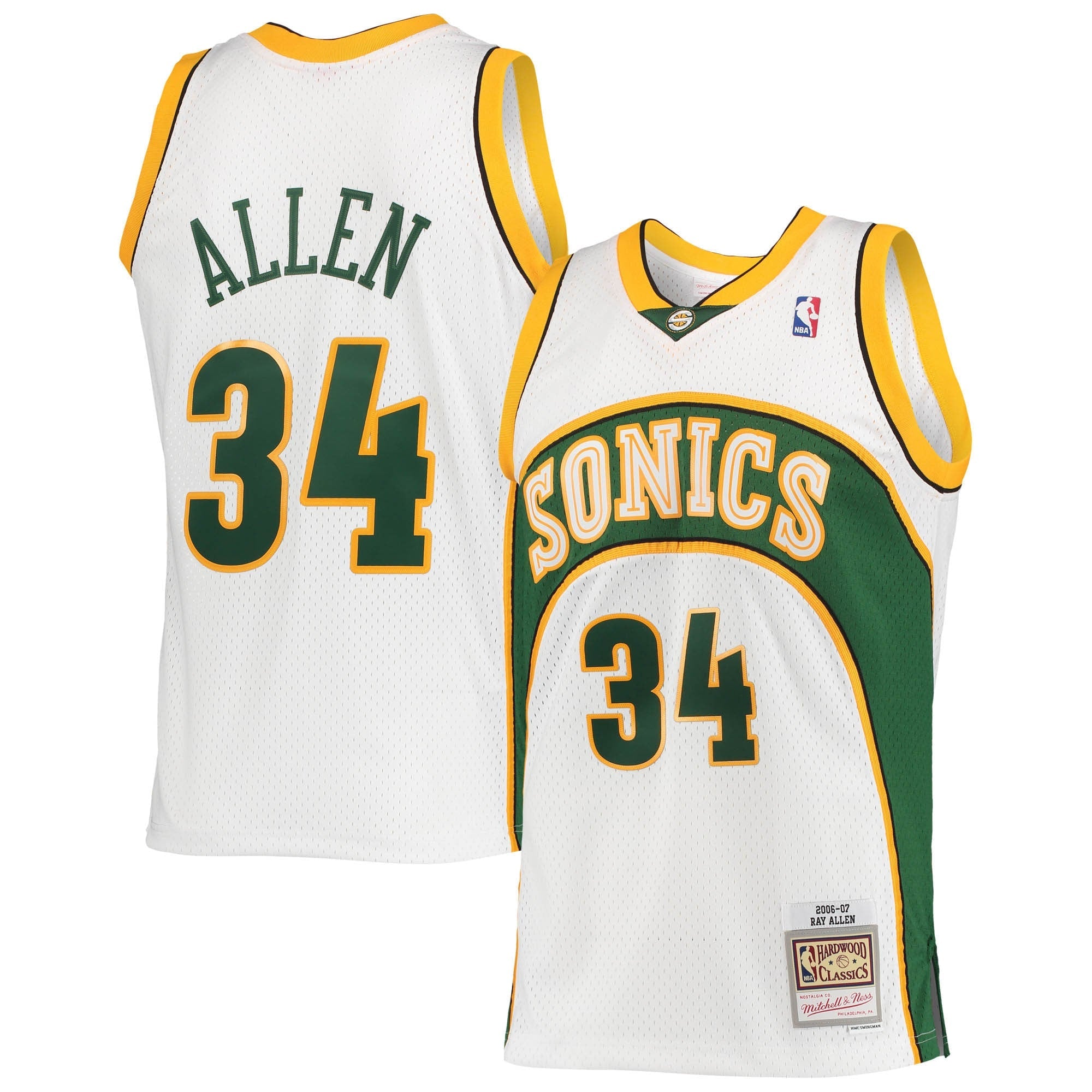 Seattle Super Sonics Ray Allen Mitchell & Ness Swingman jersey