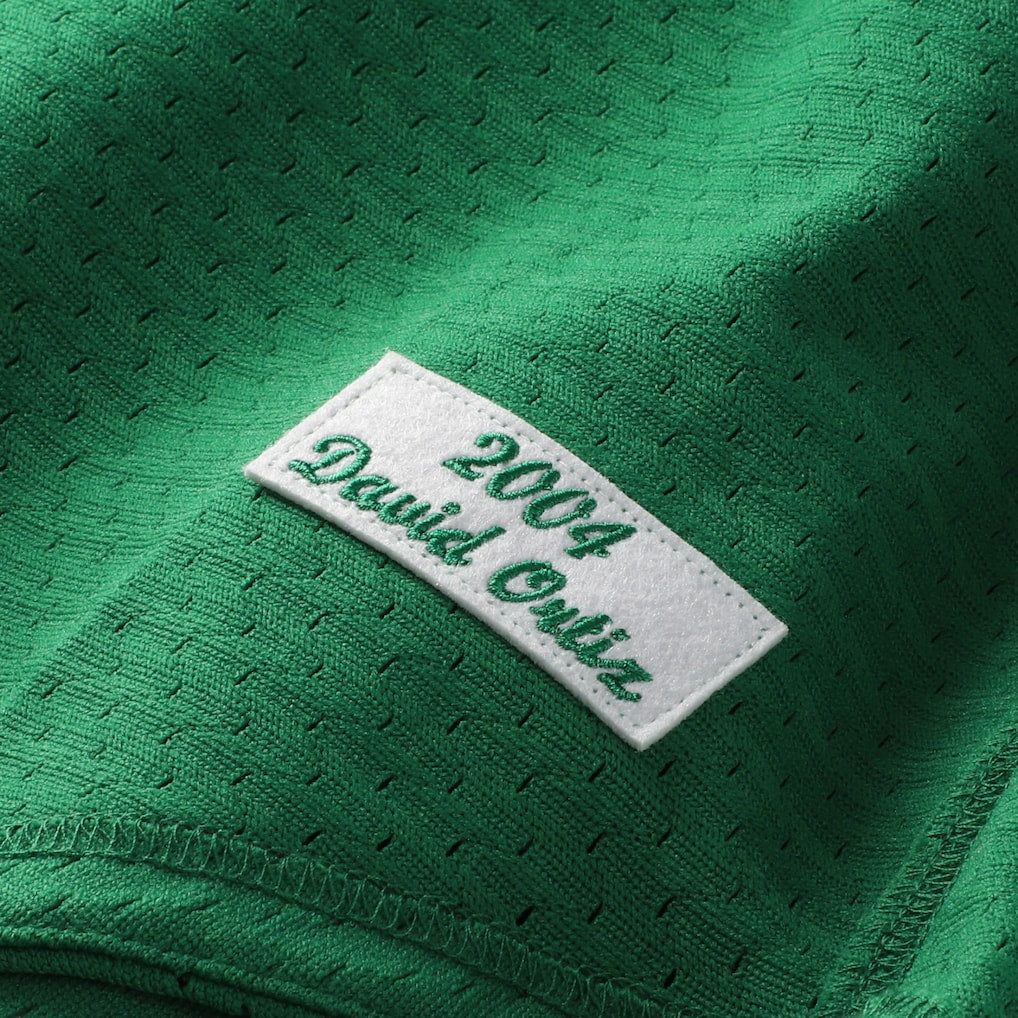 Boston Red Sox David Ortiz 2004 Mitchell & Ness Authentic Bp Jersey -green
