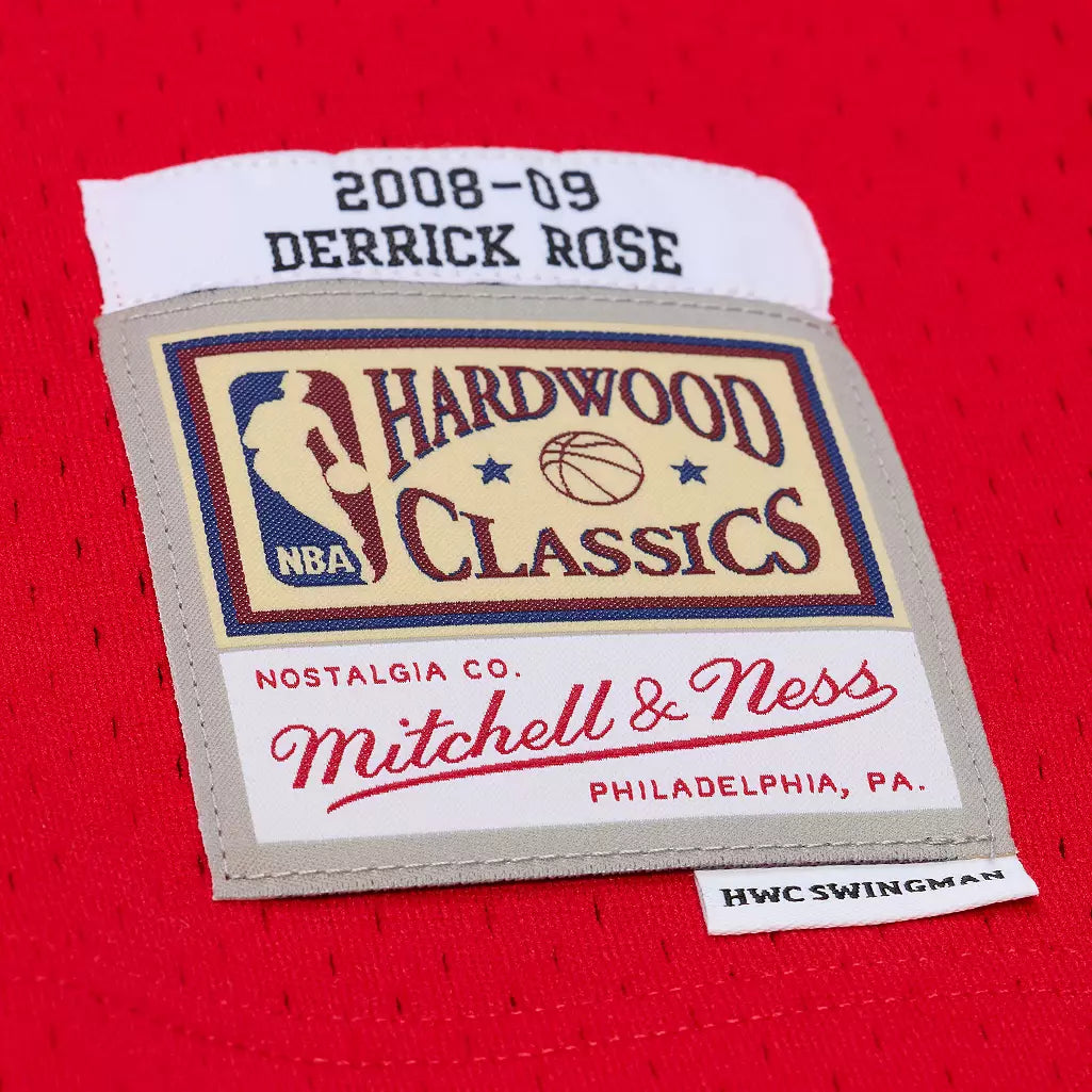 Chicago Bulls Derrick Rose Mitchell & Ness Swingman Jersey Red