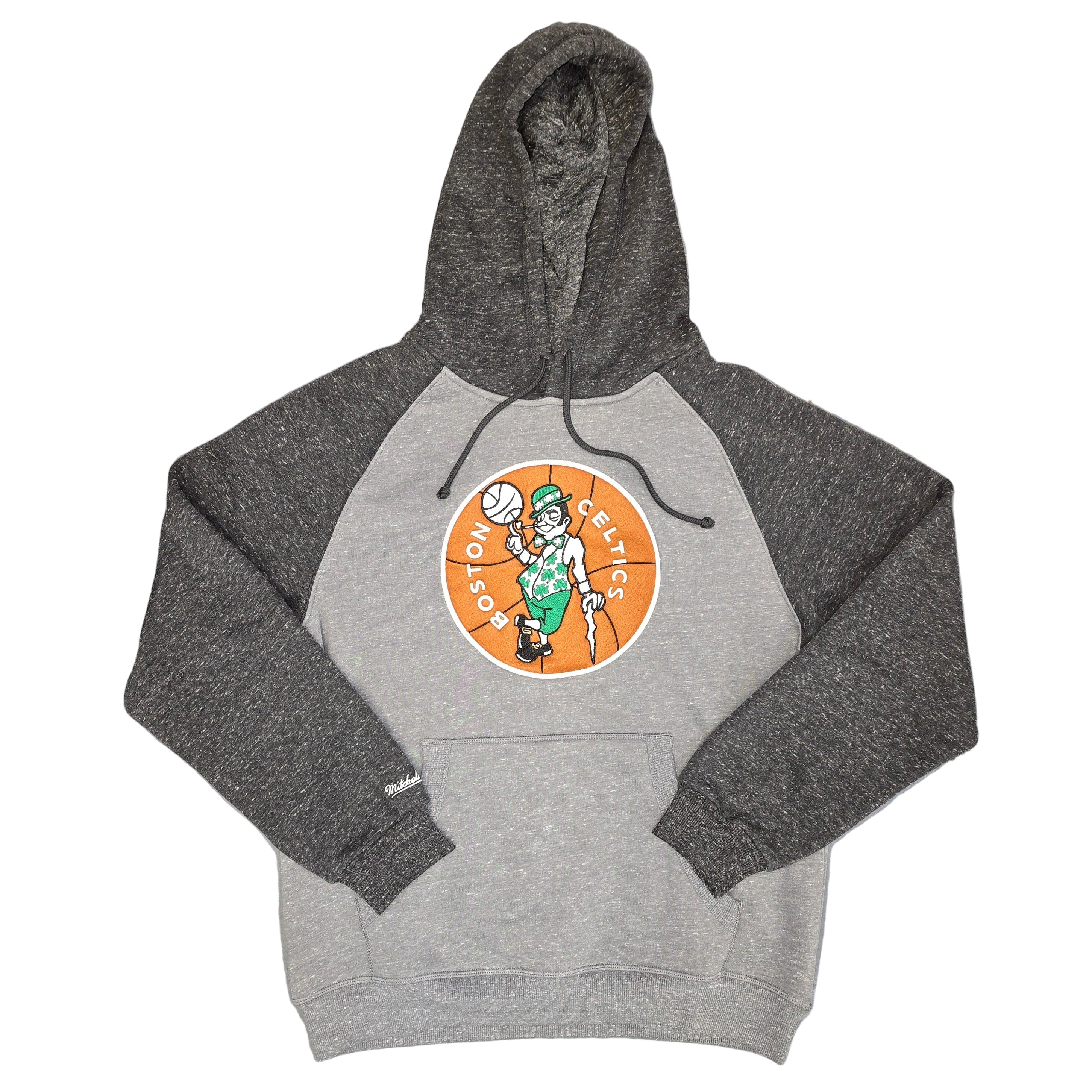 Boston Celtics Mitchell & Ness Vintage Logo Fleece Hoodie