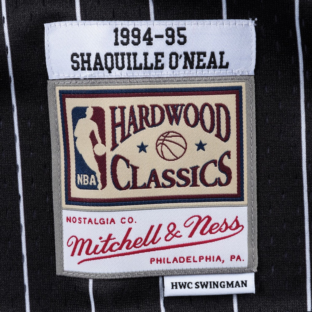 Orlando Magic Shaquille O'neal Mitchell & Ness Swingman Jersey - Black Pinstripe