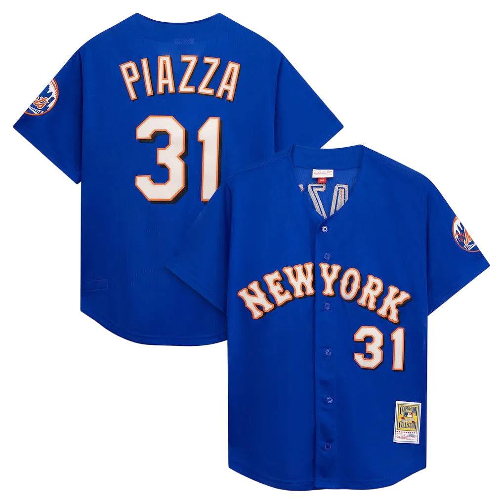 New York Mets Mike Piazza 1999 Mitchell & Ness Authentic Bp Jersey