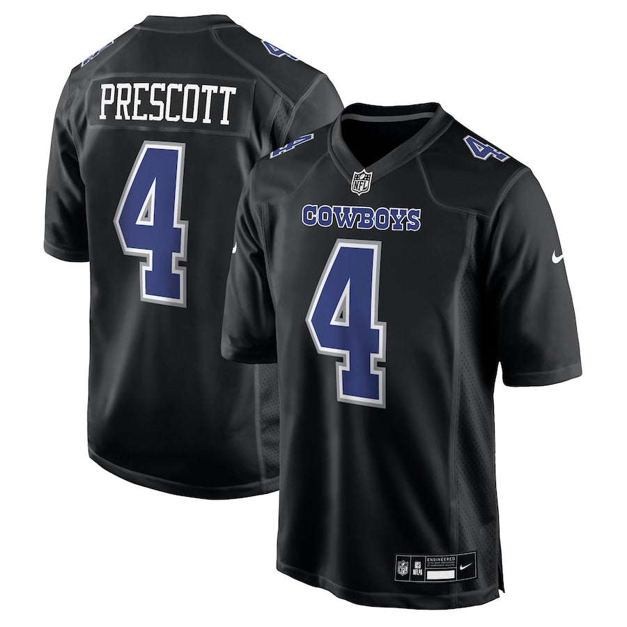 Dallas Cowboys Dak Prescott Nike Carbon Black Fashion Game Jersey