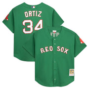 Boston Red Sox David Ortiz 2004 Mitchell & Ness Authentic Bp Jersey -green
