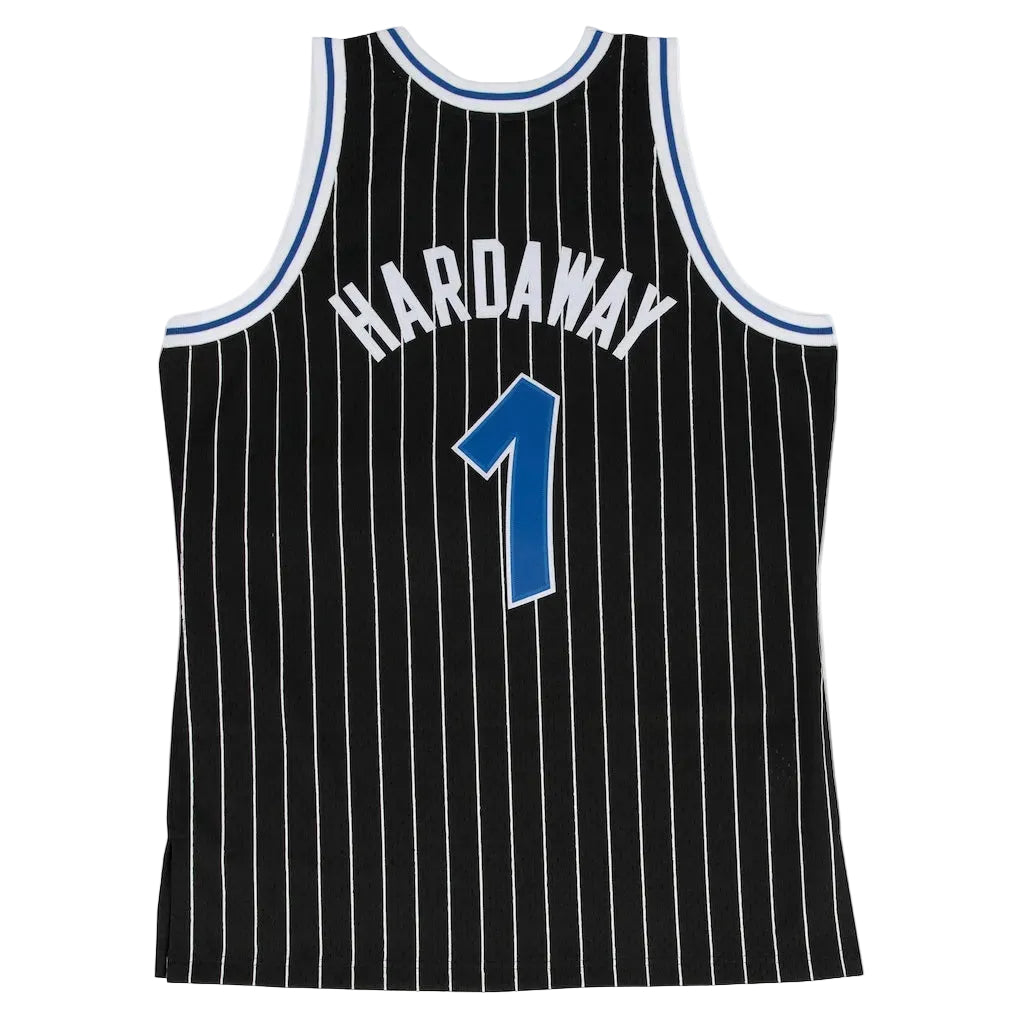 Orlando Magic Penny Hardaway Mitchell & Ness Swingman Jersey - Black Pinstripe