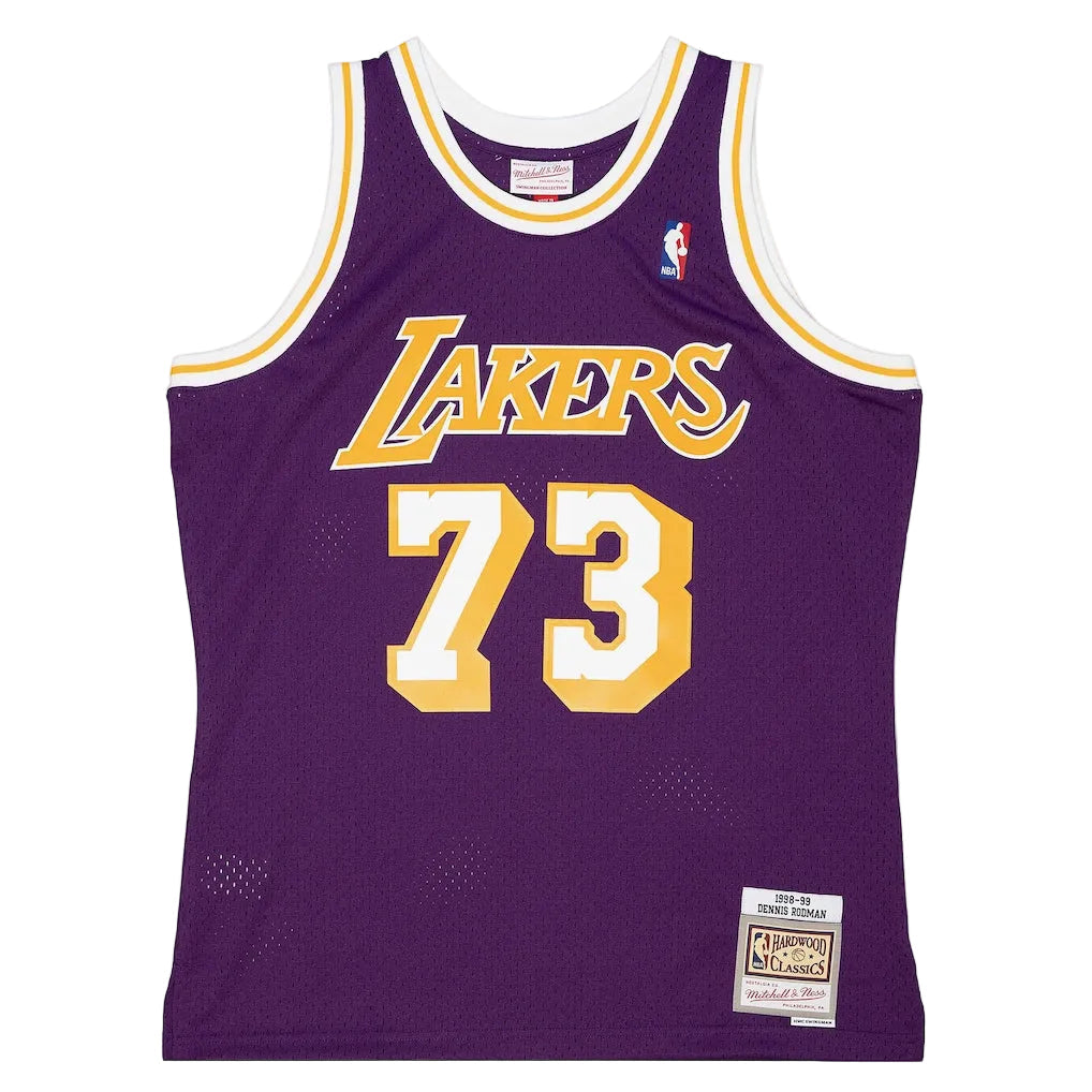 Los Angeles Lakers Dennis Rodman 1998 Mitchell & Ness Swingman Jersey
