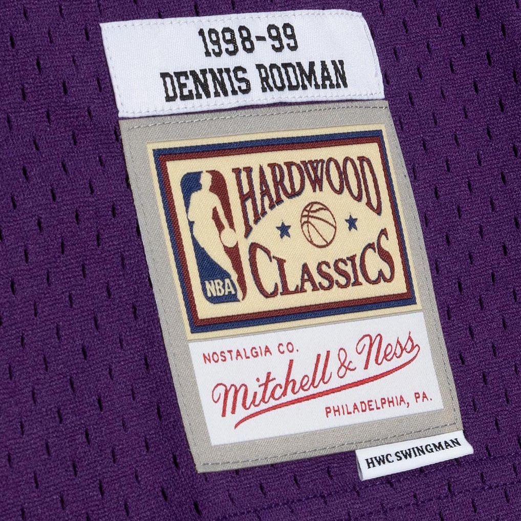 Los Angeles Lakers Dennis Rodman 1998 Mitchell & Ness Swingman Jersey