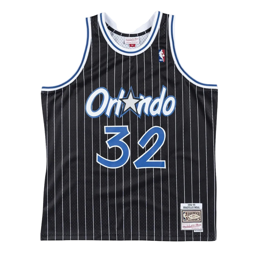 Orlando Magic Shaquille O'neal Mitchell & Ness Swingman Jersey - Black Pinstripe