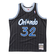 Orlando Magic Shaquille O'neal Mitchell & Ness Swingman Jersey - Black Pinstripe