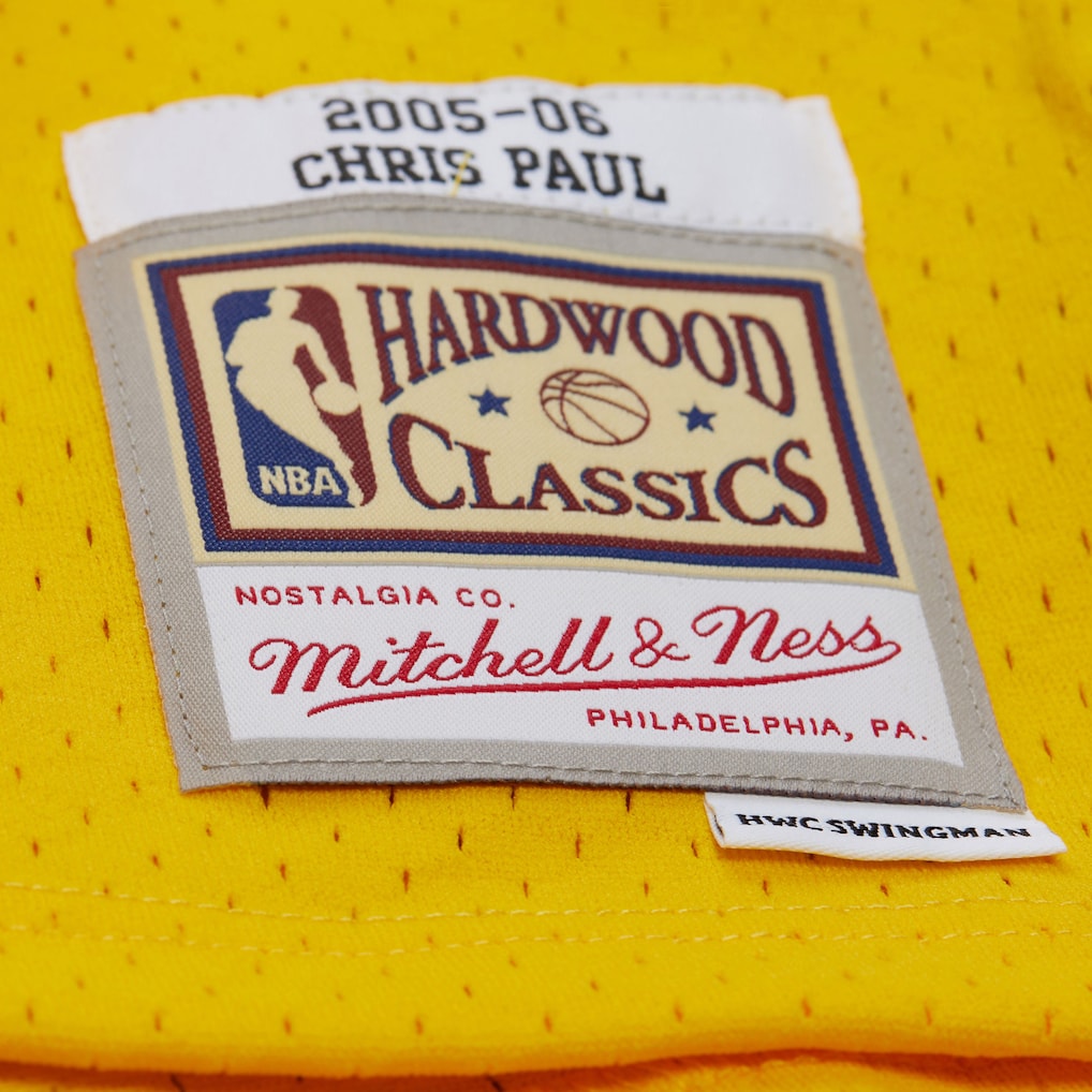 New Orleans Hornets Chris Paul 2005-06 Mitchell & Ness Swingman Jersey Gold