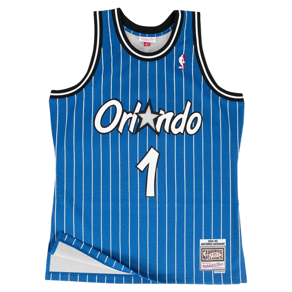 Orlando Magic Penny Hardaway 1994-95 Mitchell & Ness Swingman Jersey - Blue Pinstripe