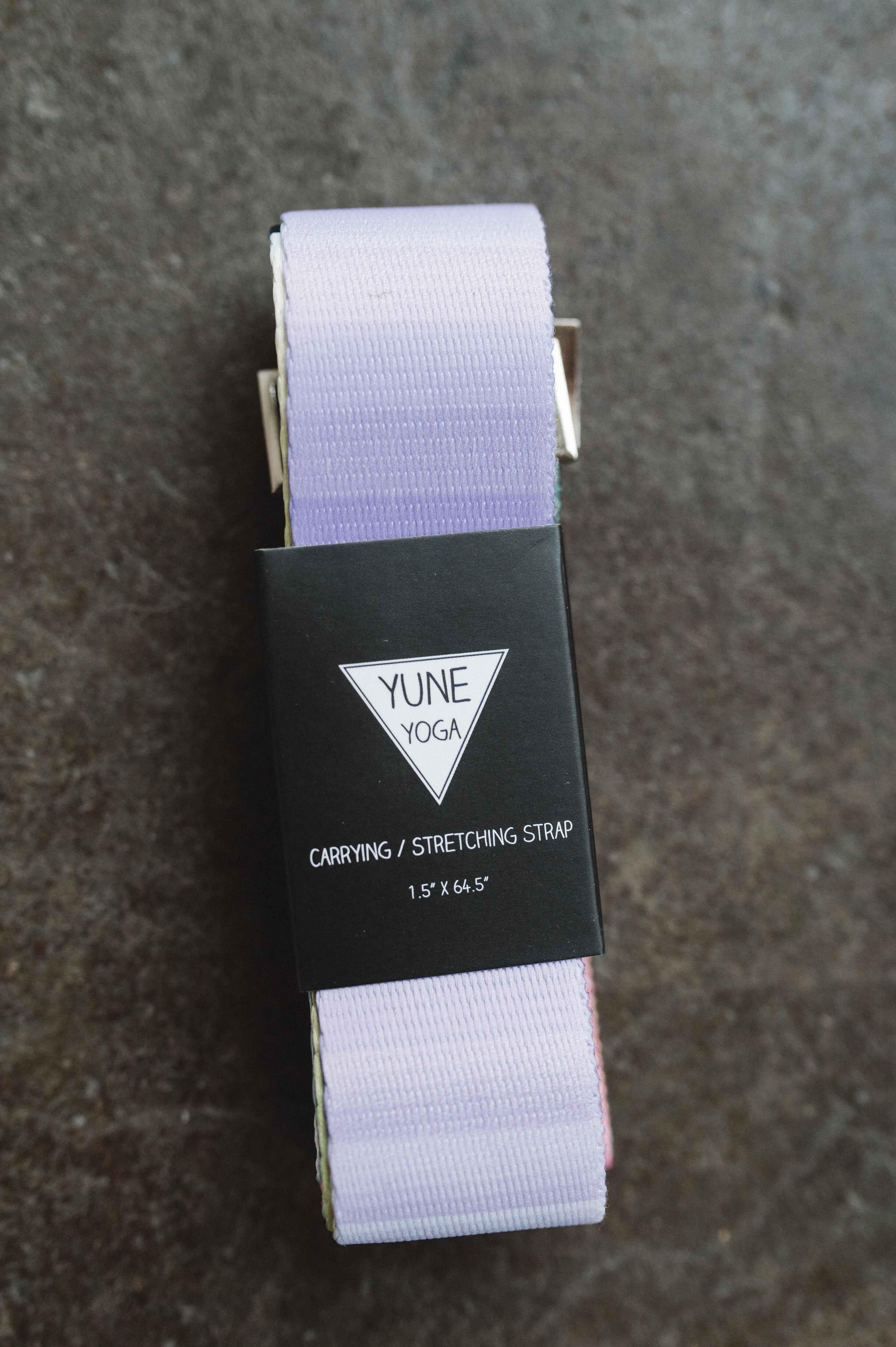 Helena Yoga Strap – Rainbow Stretching Strap W/ Metal Buckles | Yune Yoga
