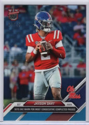2024 Topps Bowman U Now Jaxson Dart Blue #49 Ole Miss Rebels Football Card