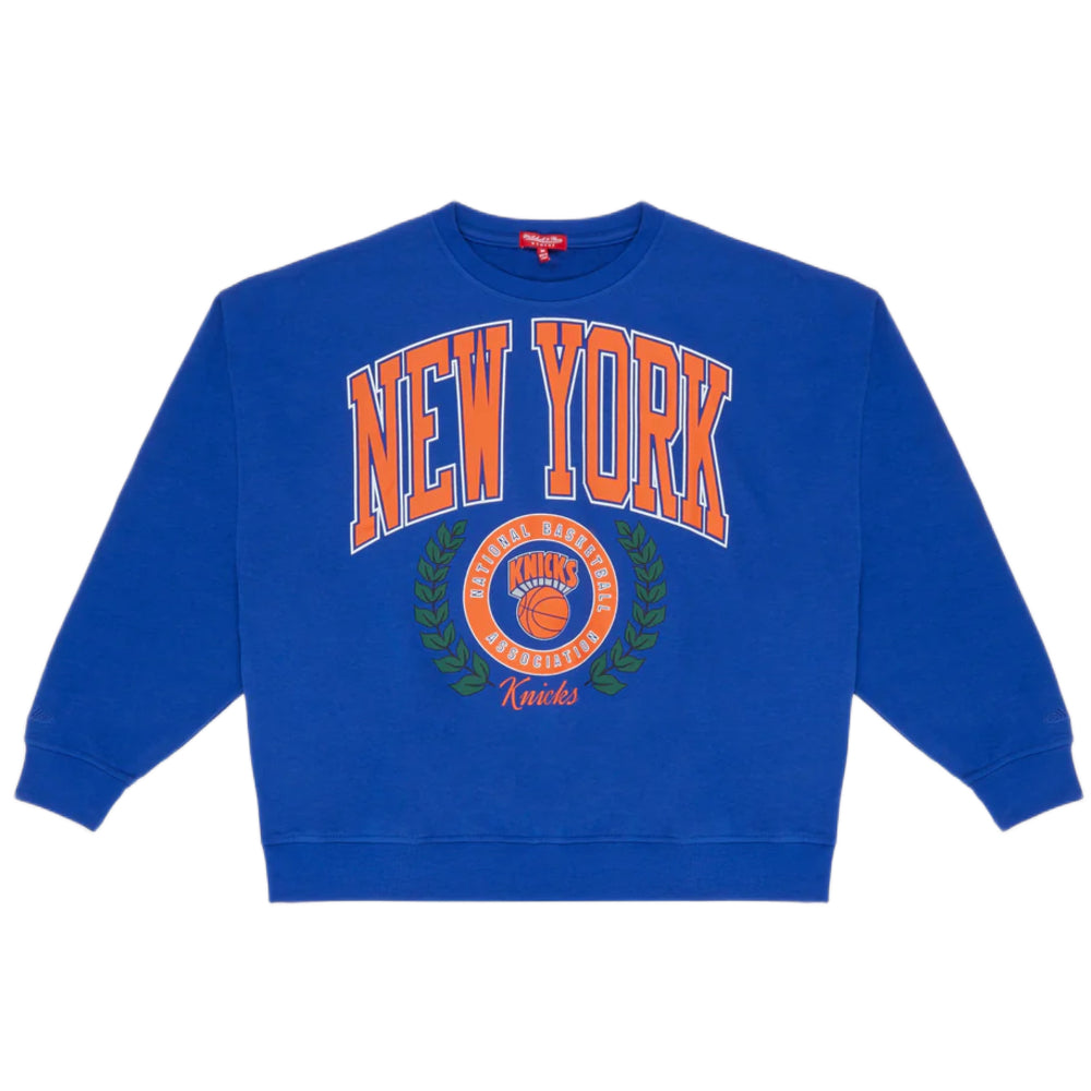 New York Knicks Women Logo Lightweight Crew Sweater