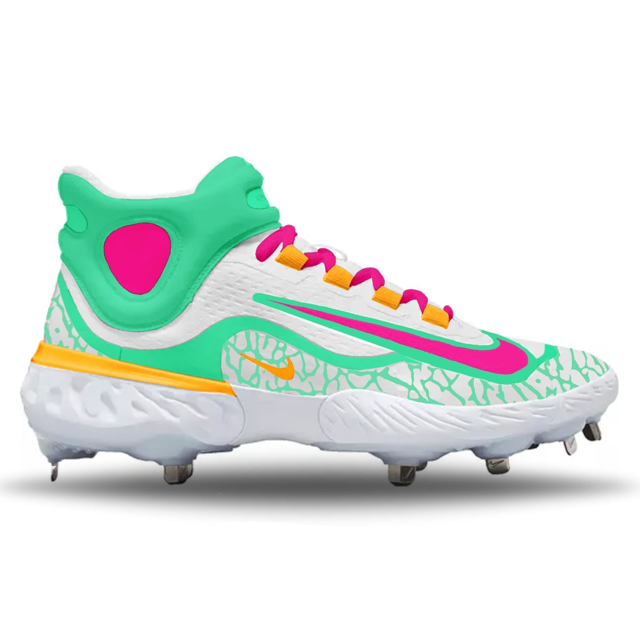 "San Diego" Nike Alpha Huarache Elite 4 Mid Cleats