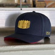 SCK Gold Emblem Navy Blue Snapback Hat