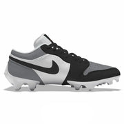 "Shadow” Jordan 1 Vapor Edge Low Cleats