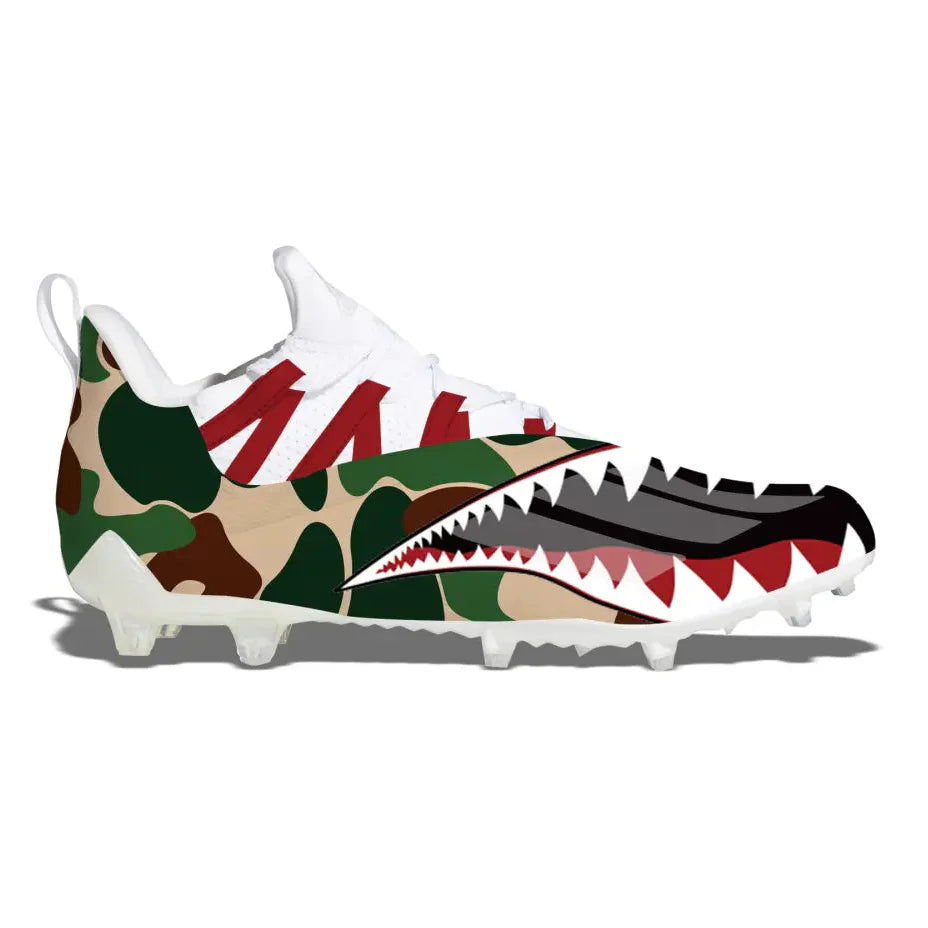 "Shark Camo" Adidas Adizero 11.0 Football Cleats