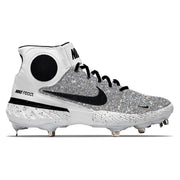 "Silver Glitter" Nike Alpha Huarache Elite 3 Mid Cleats