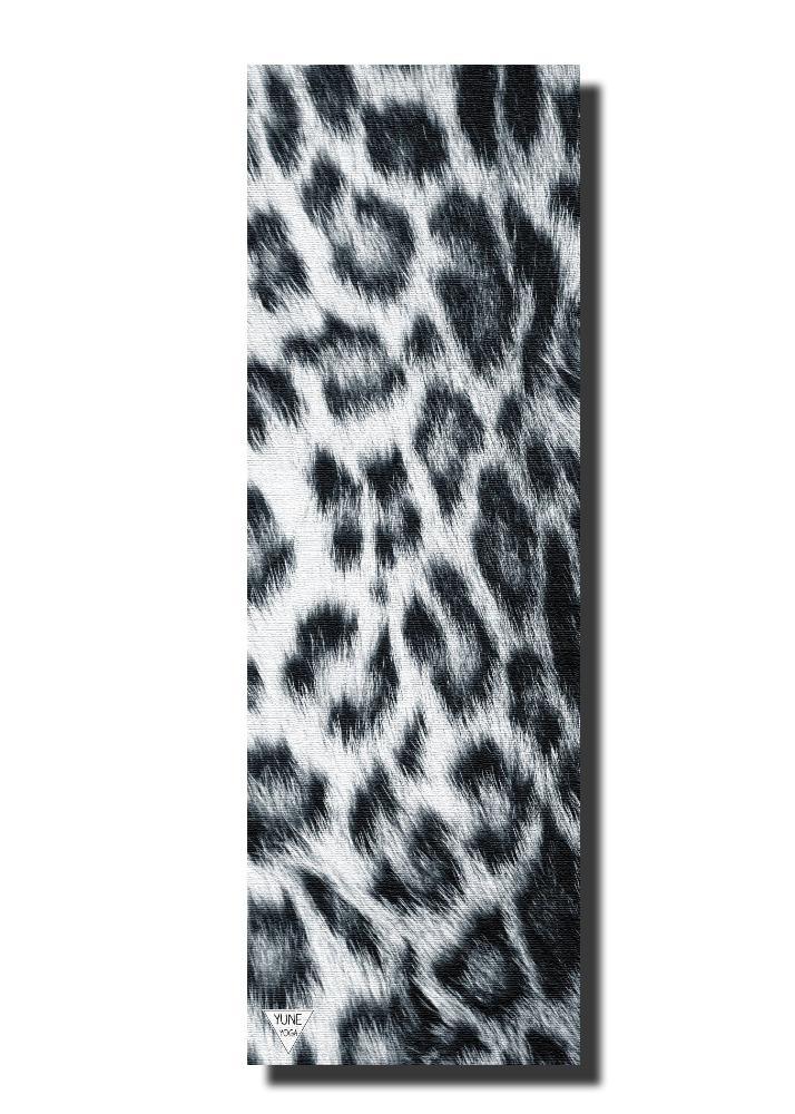 Snow Leopard Print Sustainable Yoga Mat – Ultra Grip + Eco Per | Yune