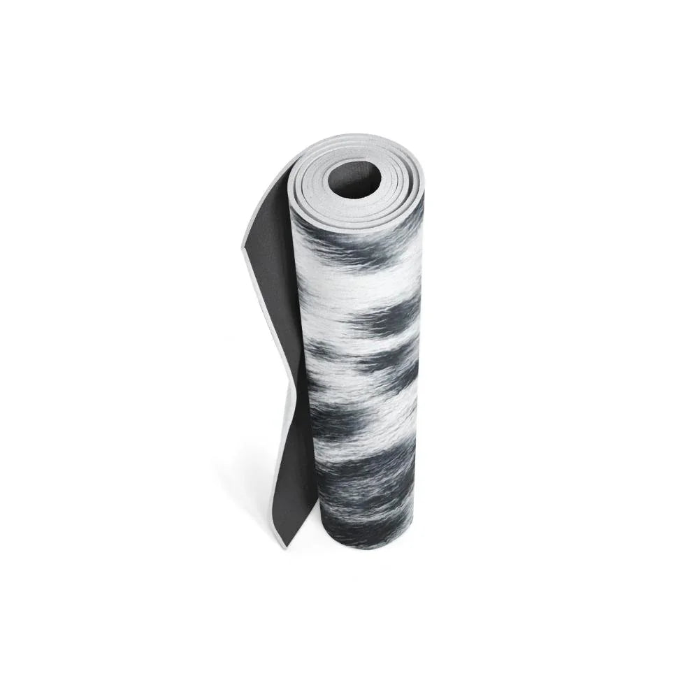 Snow Leopard Print Sustainable Yoga Mat – Ultra Grip + Eco Per | Yune