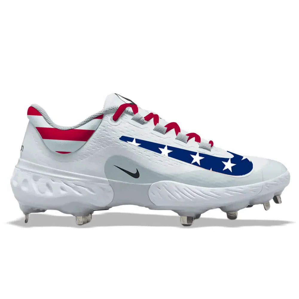 "Stars and Stripes" Nike Alpha Huarache Elite 4 Low Cleats