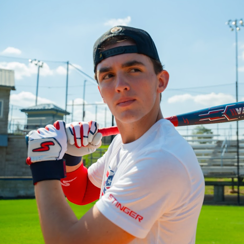 Winder Series Batting Gloves - Red, White & True