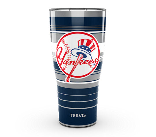 New York Yankees MLB Hype Stripes Stainless Steel Tumbler