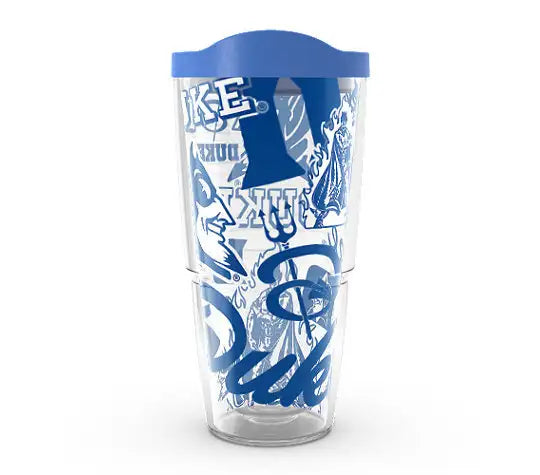 Duke Blue Devils All Over Plastic Tumbler