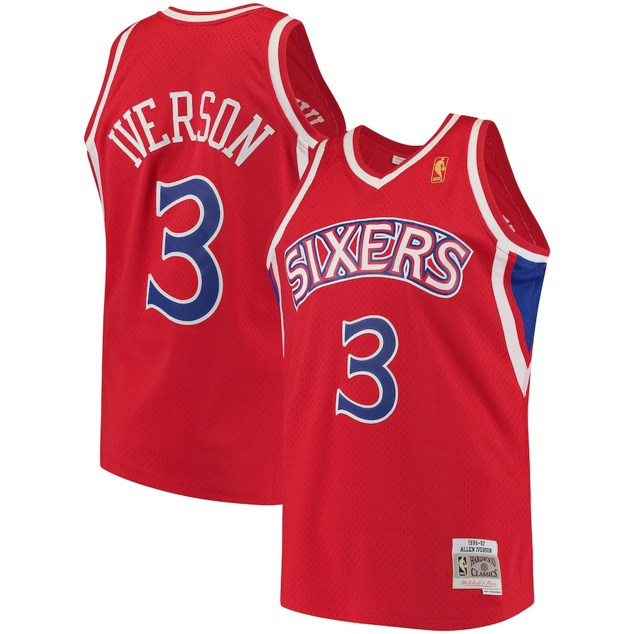 Allen Iverson Philadelphia 76ers Mitchell & Ness 1996-97 Jersey