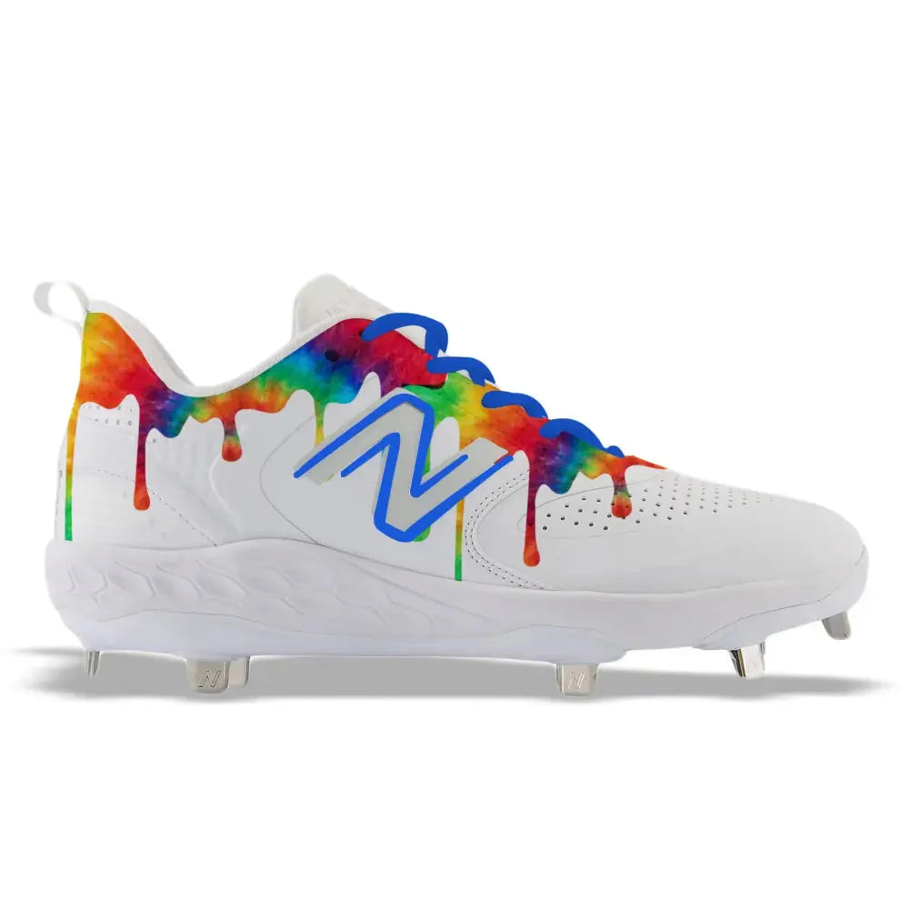 "Tie-Dye Drip" New Balance Fresh Foam X 3000 V6 Cleats