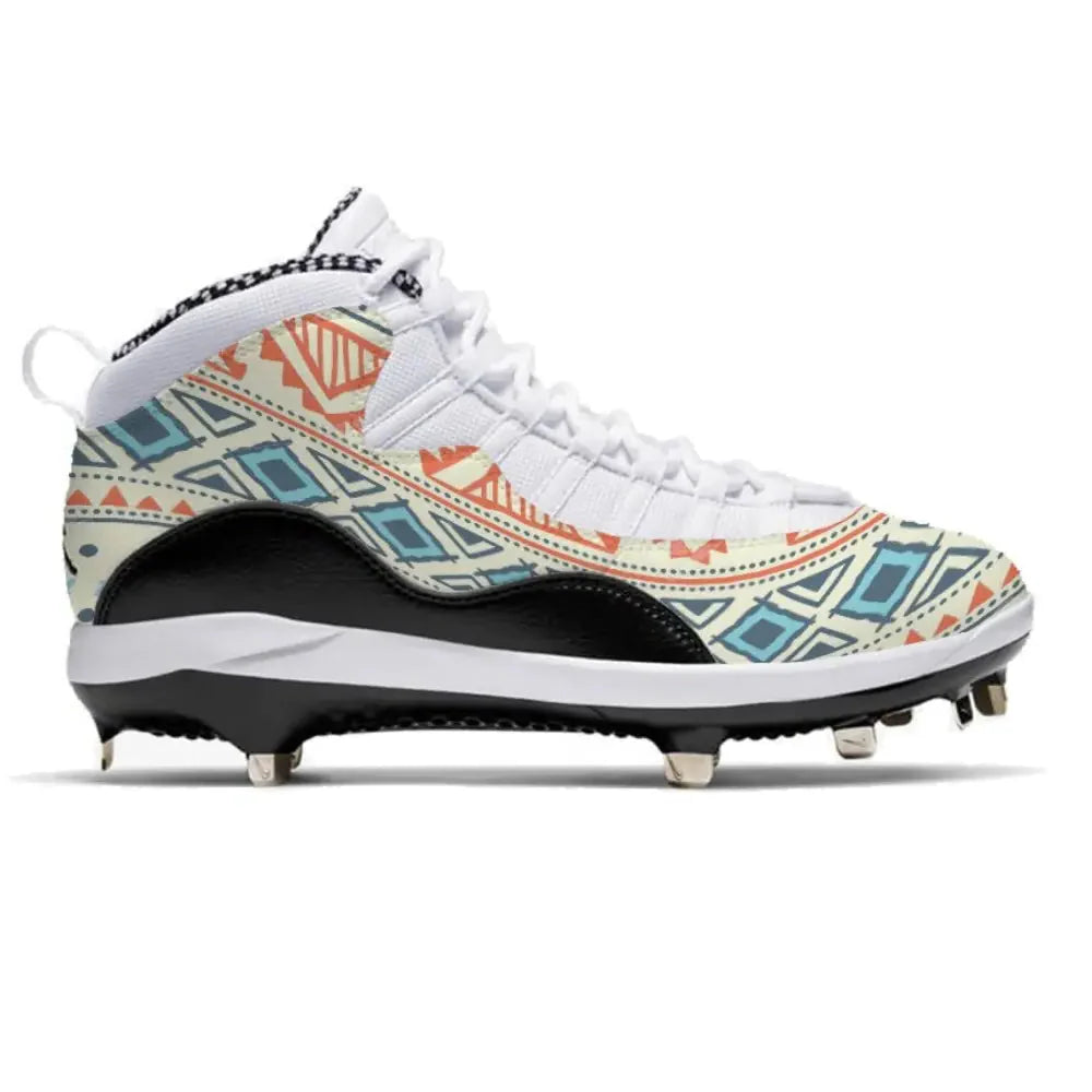 "Tribal" Jordan 10 Retro Metal Baseball Cleats