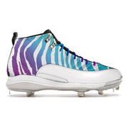 "Tropical Zebra" Jordan 12 Retro Cleats