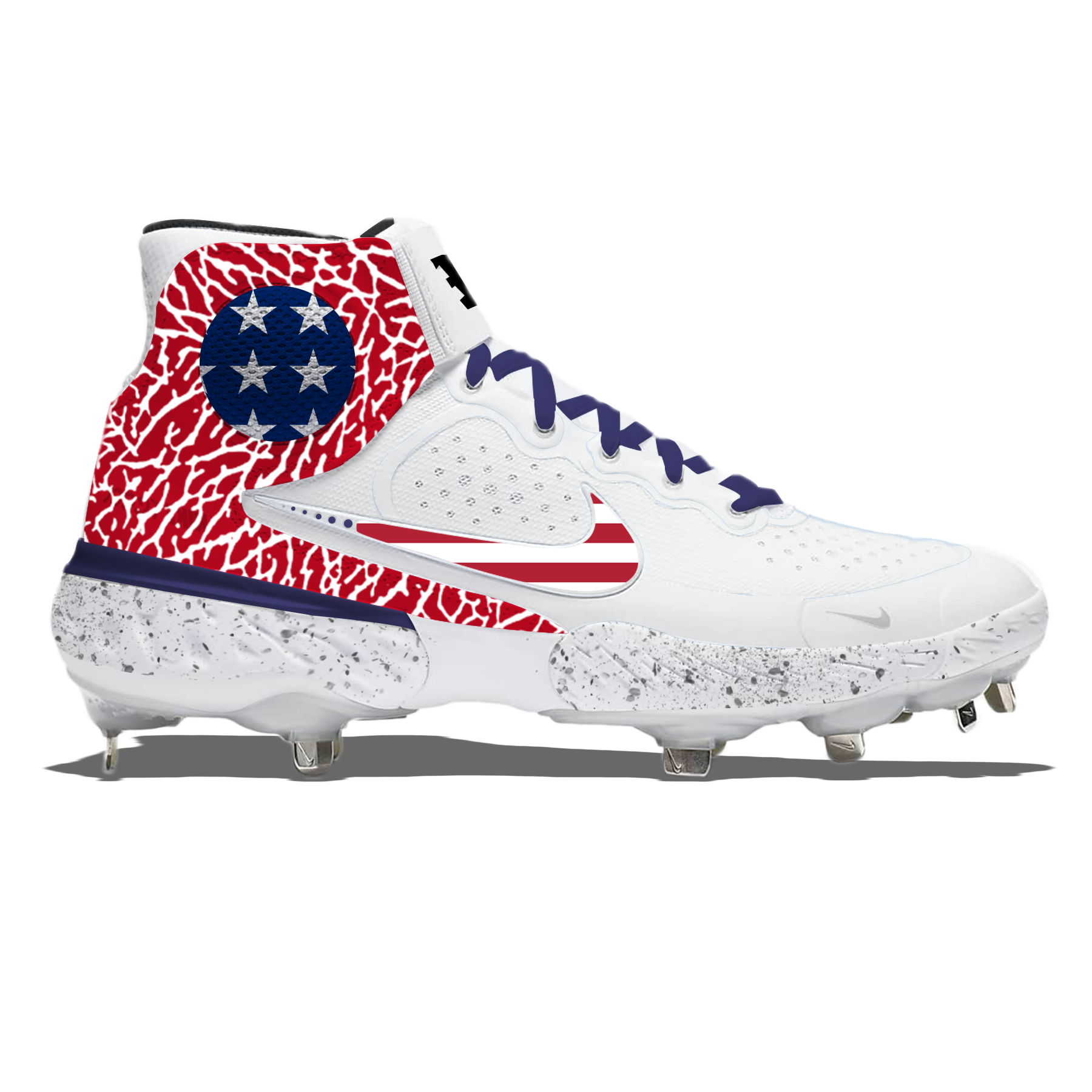 "USA Elephant" Nike Alpha Huarache Elite 3 Mid Cleats