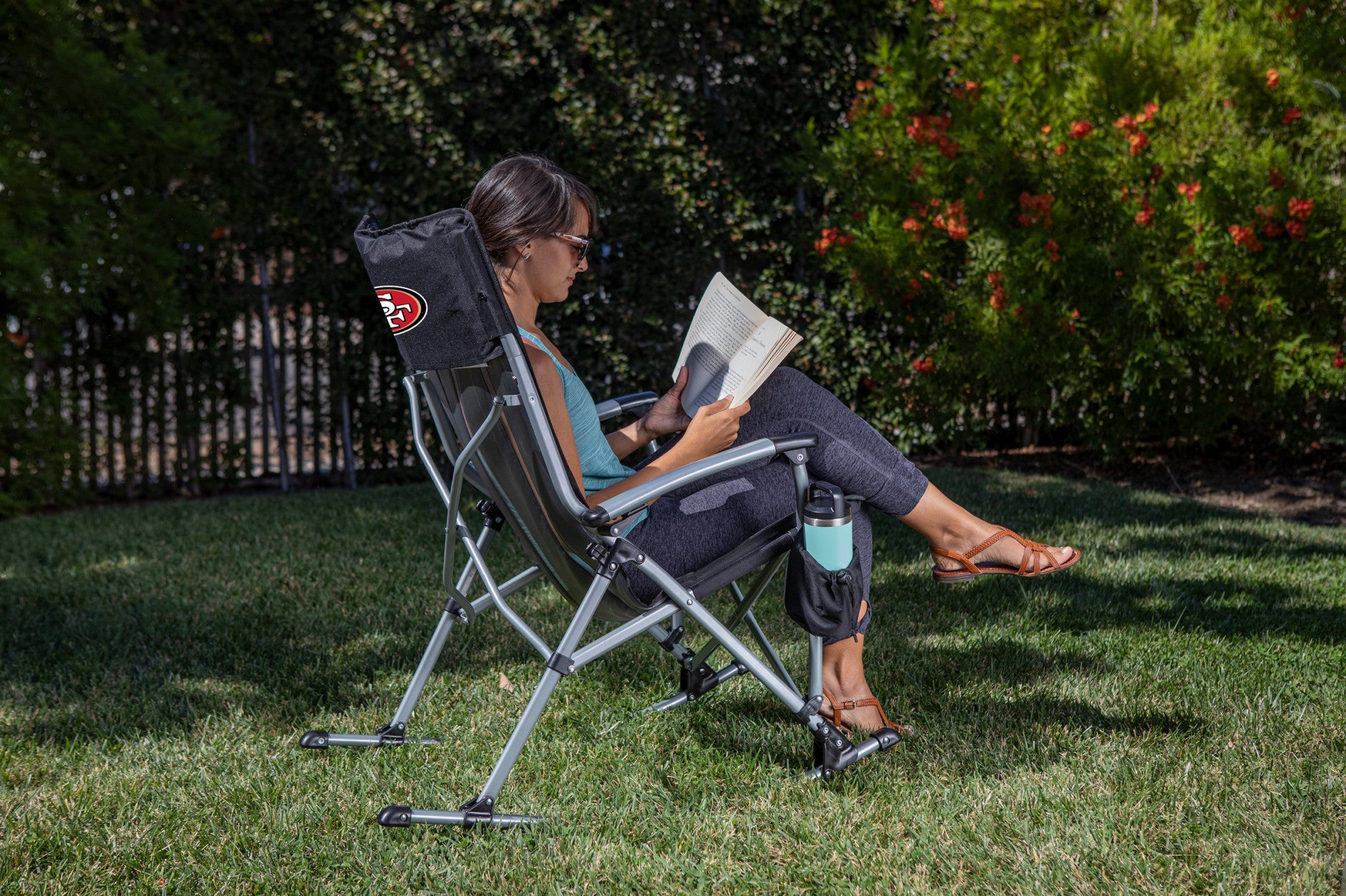 San Francisco 49ers Outdoor Rocking Camp Chair