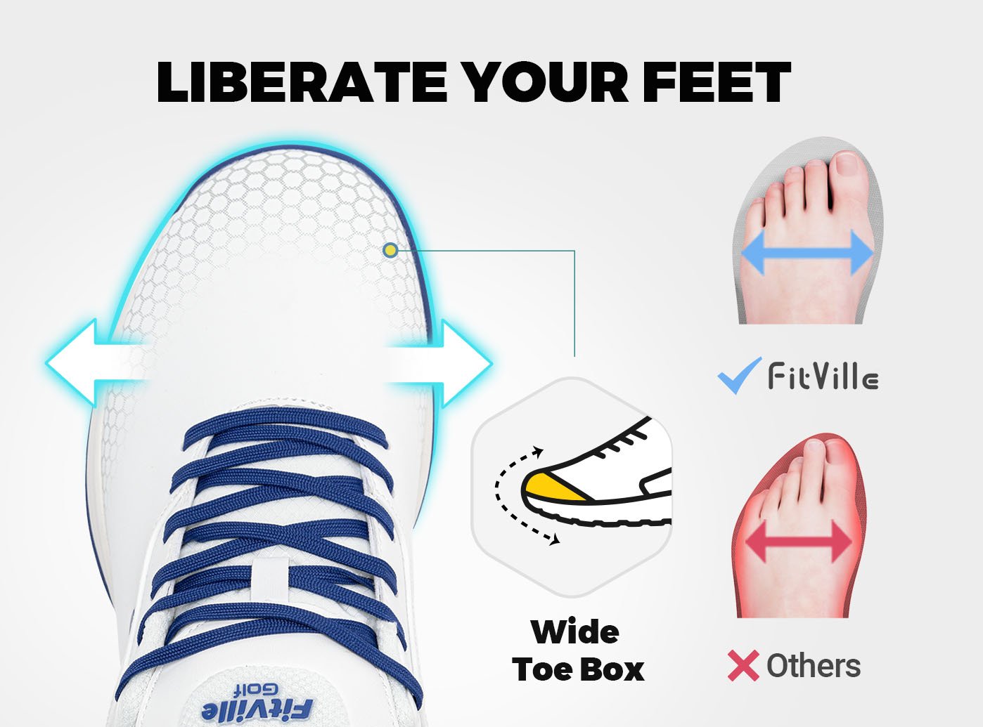 FitVille Men's SpeedEx Golf Shoes V1 - 3