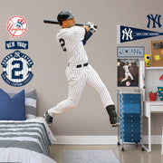 Derek Jeter - RealBig Legacy Collection - Official MLB - New York Yankees - Reusable Vinyl Wall Decals