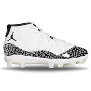 "White Cement" Jordan 11 Retro MCS Cleats