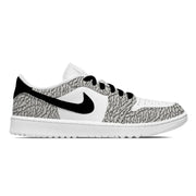 "White Cement" Jordan 1 Golf Shoes